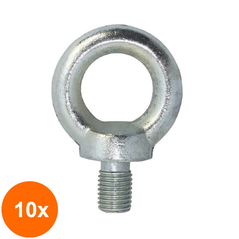 Set 10 x Surub Ridicare 580 Inox A2 -M6