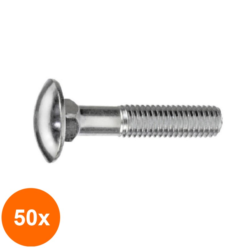 Set 50 x Surub Torbant fara Piulita 603 Inox A2 -M8 x 30