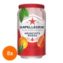 Set 8 x Suc de Portocale Rosii San Pellegrino Aranciata Rossa, Doza, 0.33 l