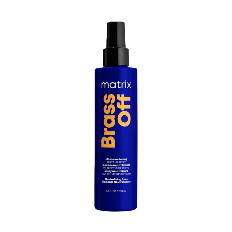 Tratament Spray Leave-in pentru Par, Matrix Brass Off, pentru Neutralizatoarea Tonurilor Galbene, 200 ml