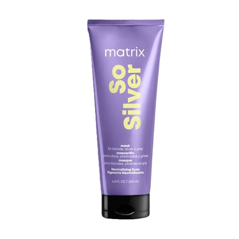 Masca pentru Par, Matrix So Silver, pentru Neutralizarea Tonurilor Galbene, 200 ml