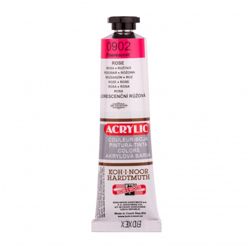 Tub Acrilic, Fluorescent Roz, 40 ml