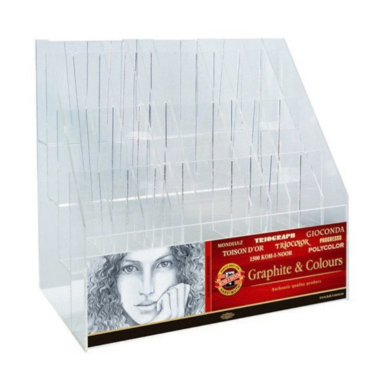 Display Plexi-glas pentru Creioane, 40 Compartimente