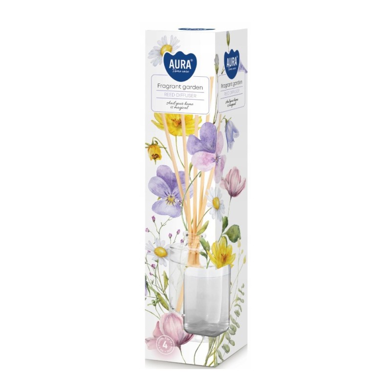 Odorizant cu Betisoare pentru Casa Bispol Aura, Gradina Parfumata, 45 ml