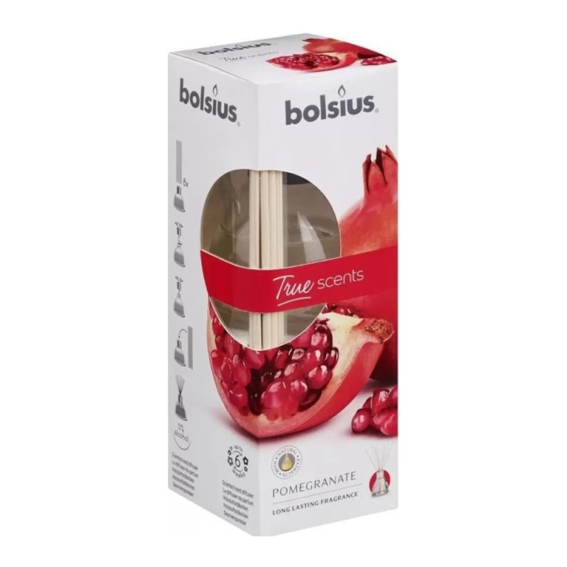 Odorizant Difuzor cu Betisoare pentru Casa Bolsius, Rodie, 60 ml