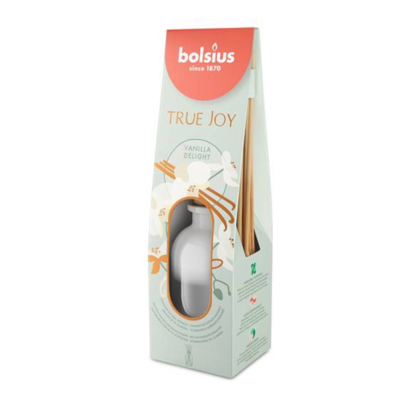 Odorizant Difuzor cu Betisoare pentru Casa Bolsius, Vanilla Delight, 80 ml