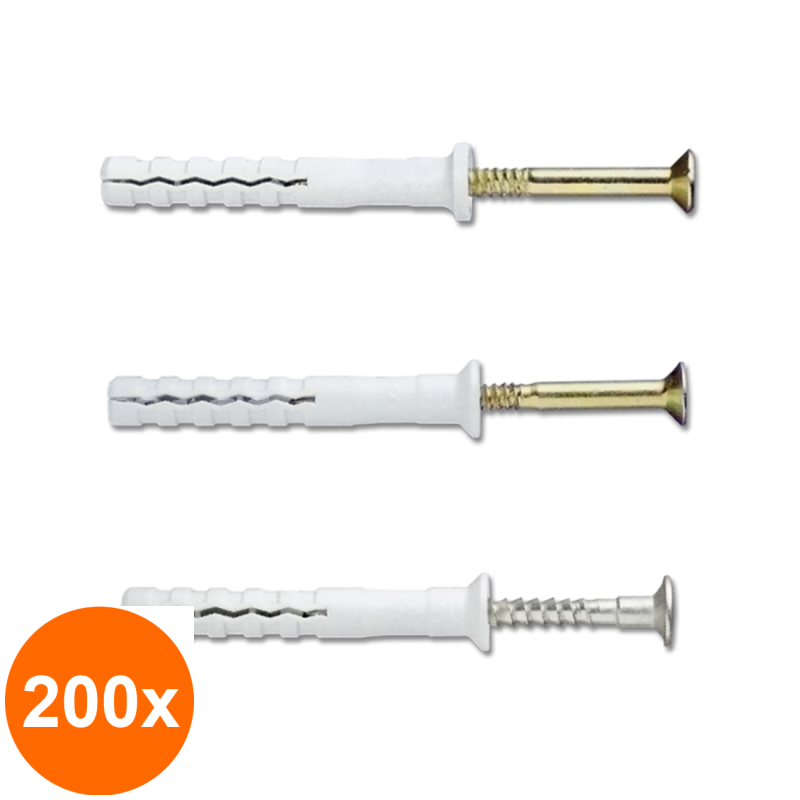 Set 200 x Diblu Cui Indexcap Cilindric 6x35 10