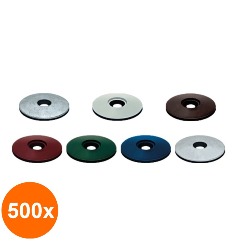 Set 500 x Saiba Cauciucata Etansare Epdm Otel Zincat-6.7x16