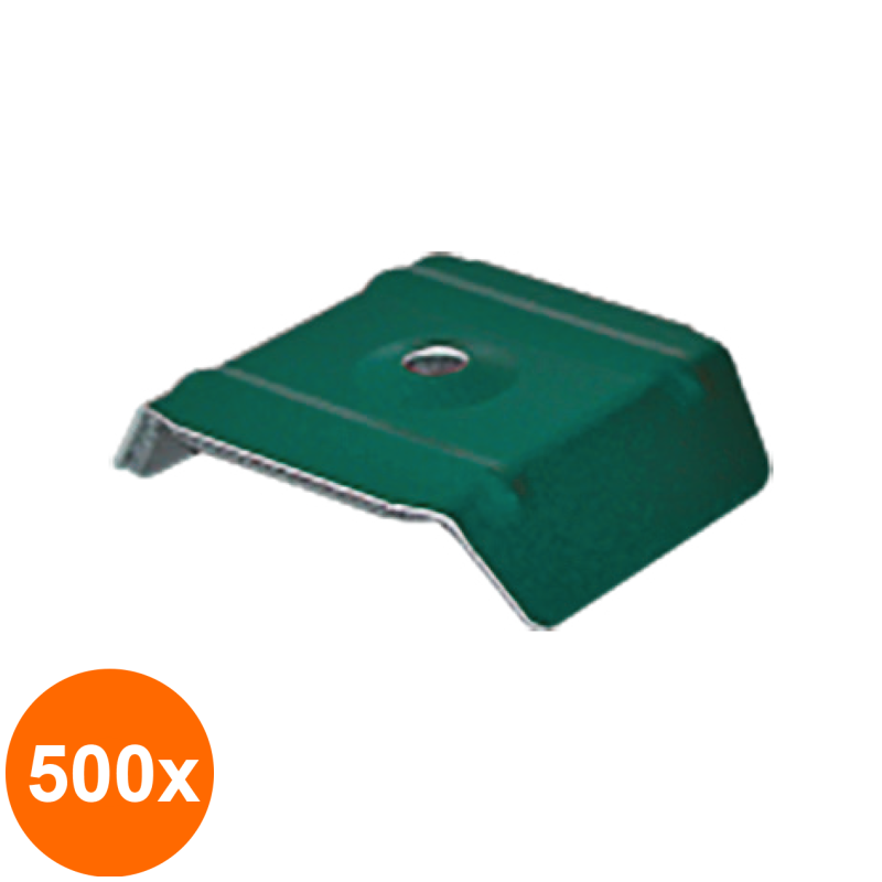 Set 500 x Saiba de Coama cu Garnitura din Cauciuc Epdm Marimea 25, Otel, Zincat, 34 x 26 x 50 x 11 x 6.5