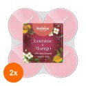 Set 2 x 8 Lumanari Pastila Bolsius, Iasomie si Mango