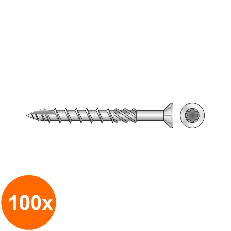 Set 100 x Surub pentru Terase Inox C1-70