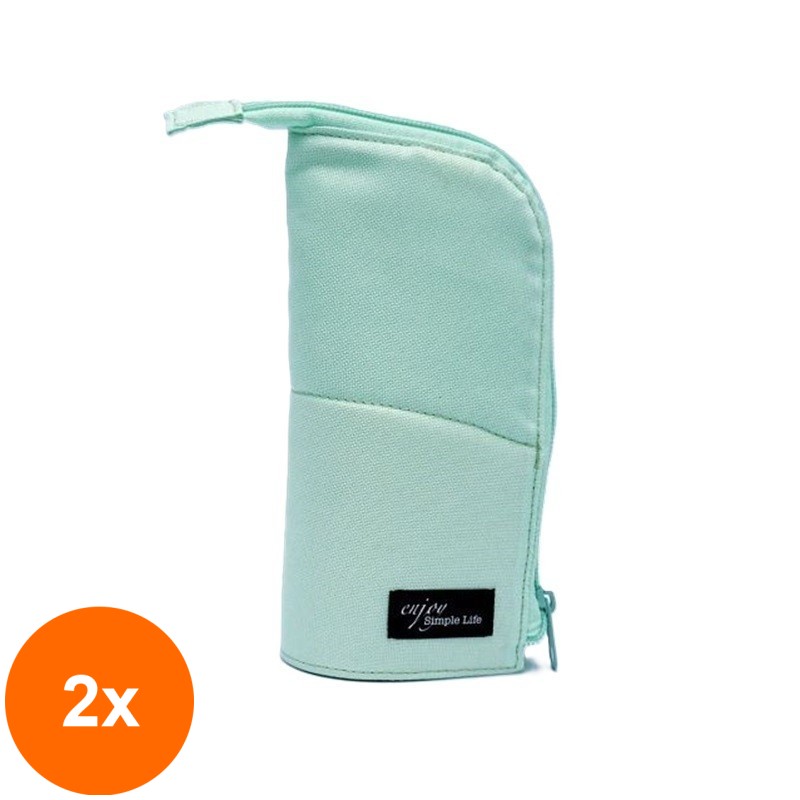 Set 2 x Penar Pouch Extensibil Verde, Concorde Vertical