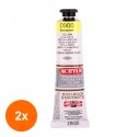 Set 2 x Tub Acrilic, Fluorescent Galben, 40 ml