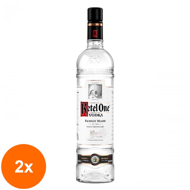 Set 2 x Vodka Ketel One, 40% Alcool, 0.7 l