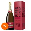 Set 2 x Sampanie Cuvee Brut Non Vintage Piper Heidsieck 12% Alcool, Cutie Carton, 1.5 l