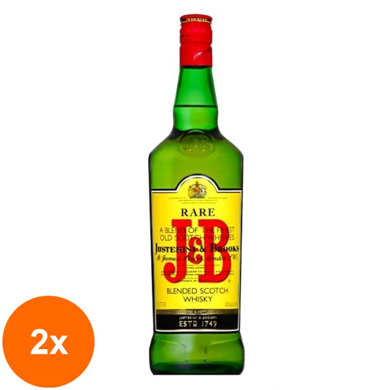 Set 2 x Whisky JB Rare, 40% Alcool, 1 l