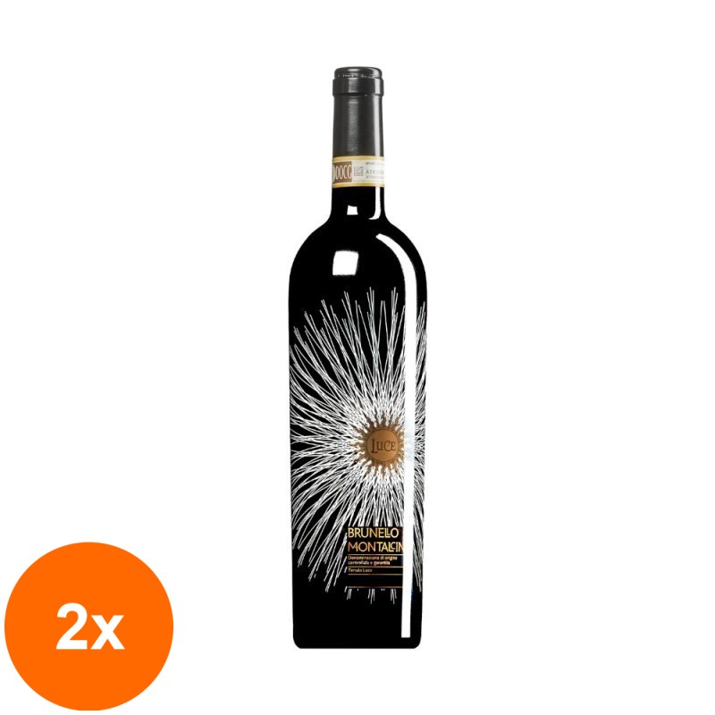 Set 2 x Vin Tenuta Luce Brunello 2018, 15% Alcool, Rosu, 0.75 l