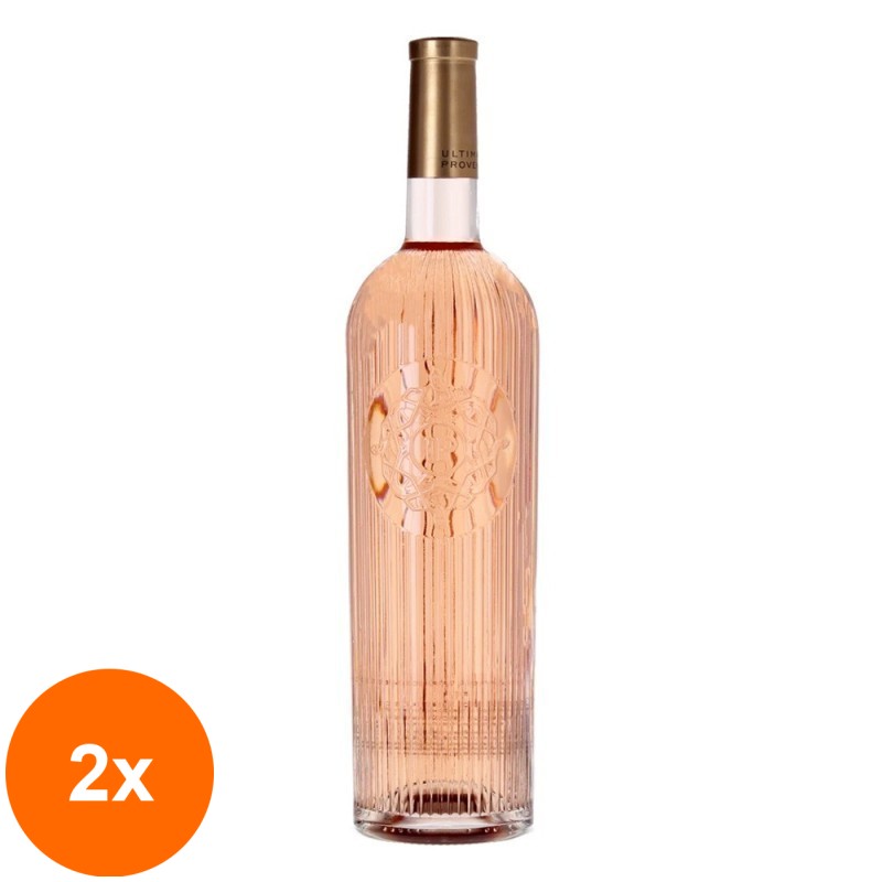 Set 2 x Vin Ultimate Provence Chateau de Berne, AOP, Rose Sec, 1.5 l