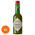 Set 6 x Sos Ardei Iute Verde Tabasco 60 ml