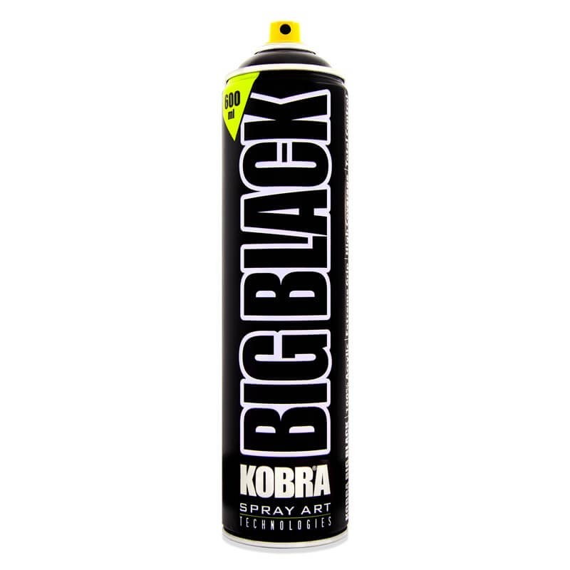 Spray Acrilic Big Kobra, Satin Black, 600 ml