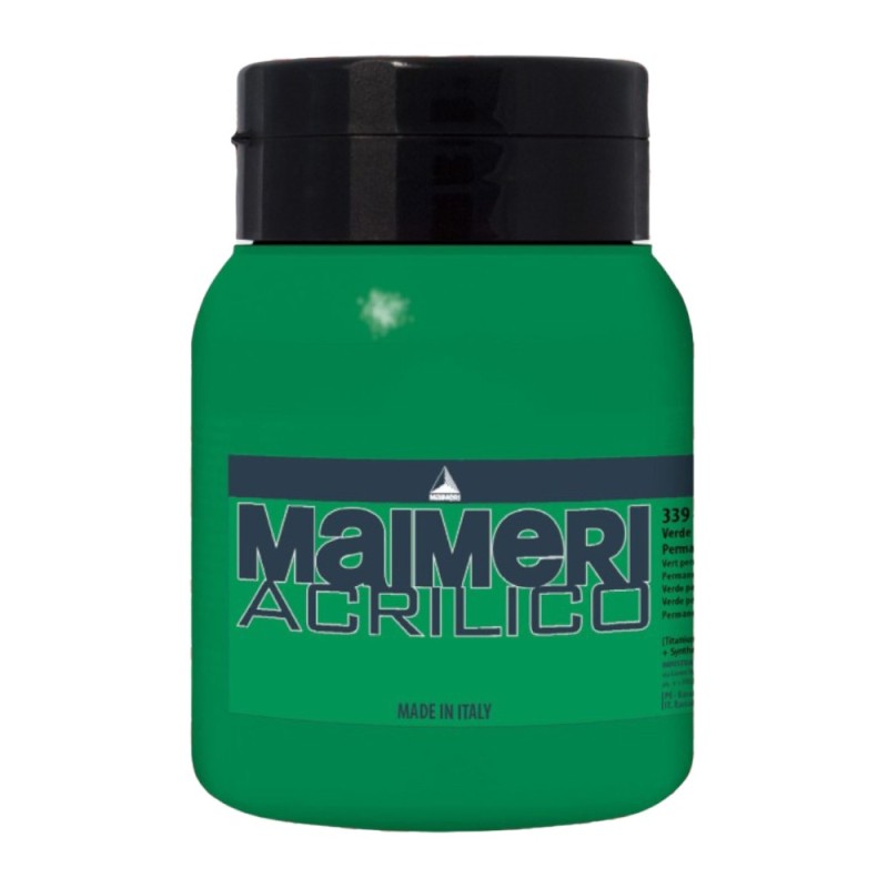 Culoare Acrilica, Permanent Green Deep, 500 ml, Acrilico Maimeri