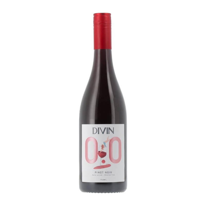 Vin Divin, Pinot Noir, 0% Alcool, Rosu, 0.75 l