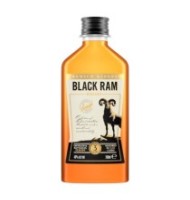 Whisky Black Ram, Premium Blended, 3YO, 40% Alcool, 0.2 l