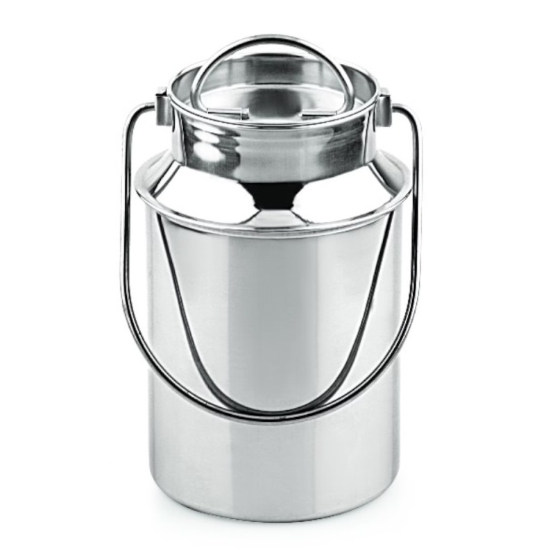 Oala din Inox pentru Lapte cu Capac si Maner, 5 l, Grunberg