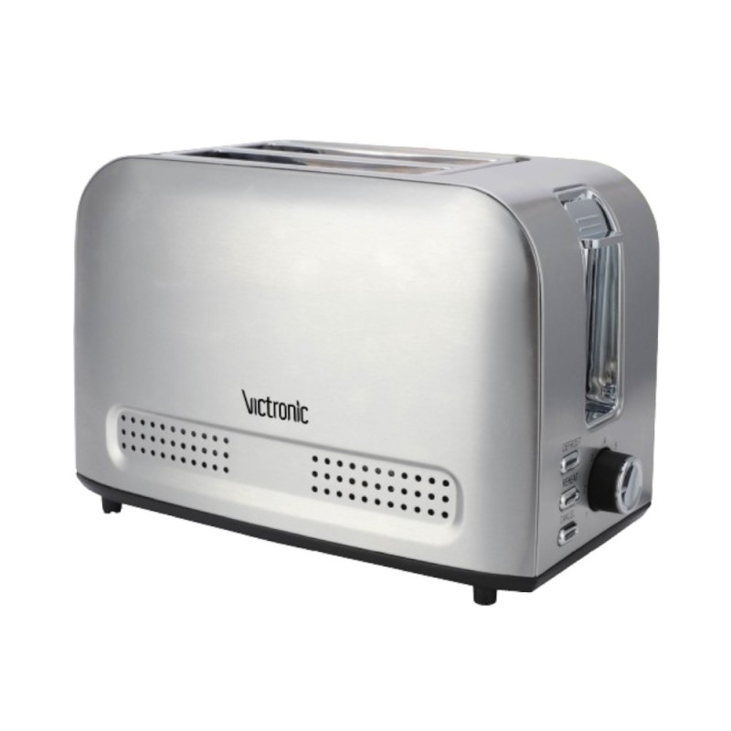 Prajitor pentru Paine, Carcasa din Inox, cu 2 Compartimente, 750 W, Victronic