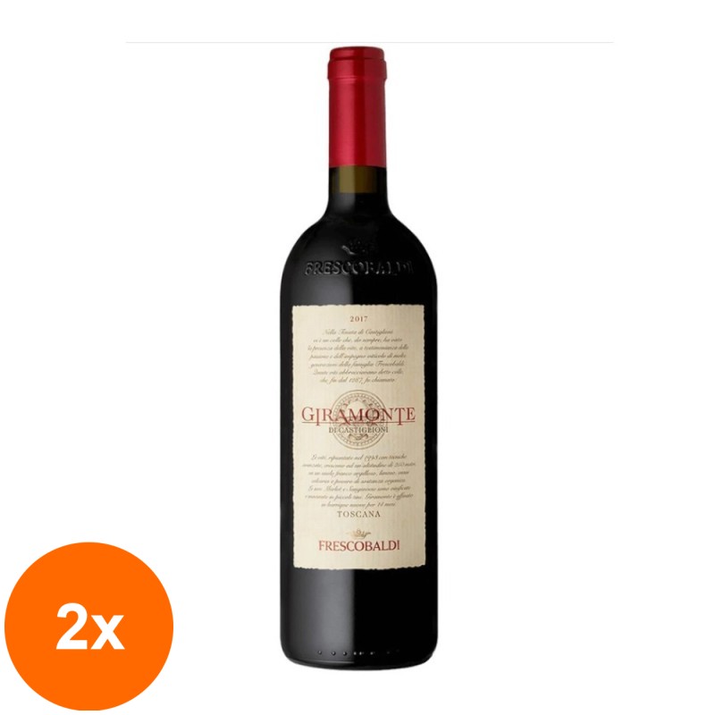 Set 2 x Vin Frescobaldi Tenuta Castiglioni Giramonte IGT, Rosu, 0.75 l