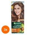 Set 3 x Vopsea de Par Permanenta Garnier Color Naturals 6 Blond Mediu Natural, 110 ml