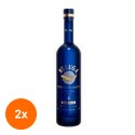 Set 2 x Vodka Beluga Transatlantic Navy Blue, 40% Alcool, 0.7 l