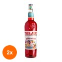 Set 2 x Lichior Caffo Rosso Liguria Santa Maria Al Monte, 30% Alcool, 1 l