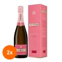 Set 2 x Sampanie Rose Piper Heidsieck, Sauvage Caviste, 12% Alcool, Cutie Carton, 0.75 l