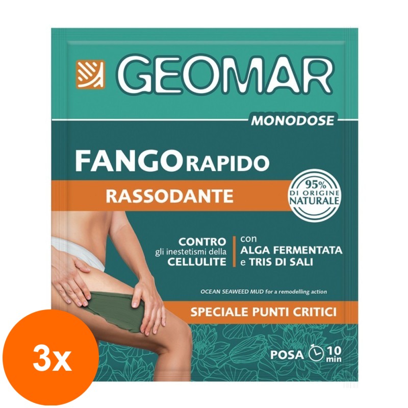 Set 3 x Namol Anticelulitic Geomar, cu Alge Oceanice, 80 g