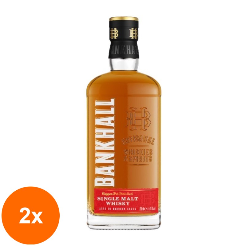 Set 2 x Whisky Bankhall, Single Malt, 40% Alcool, 0.7 l