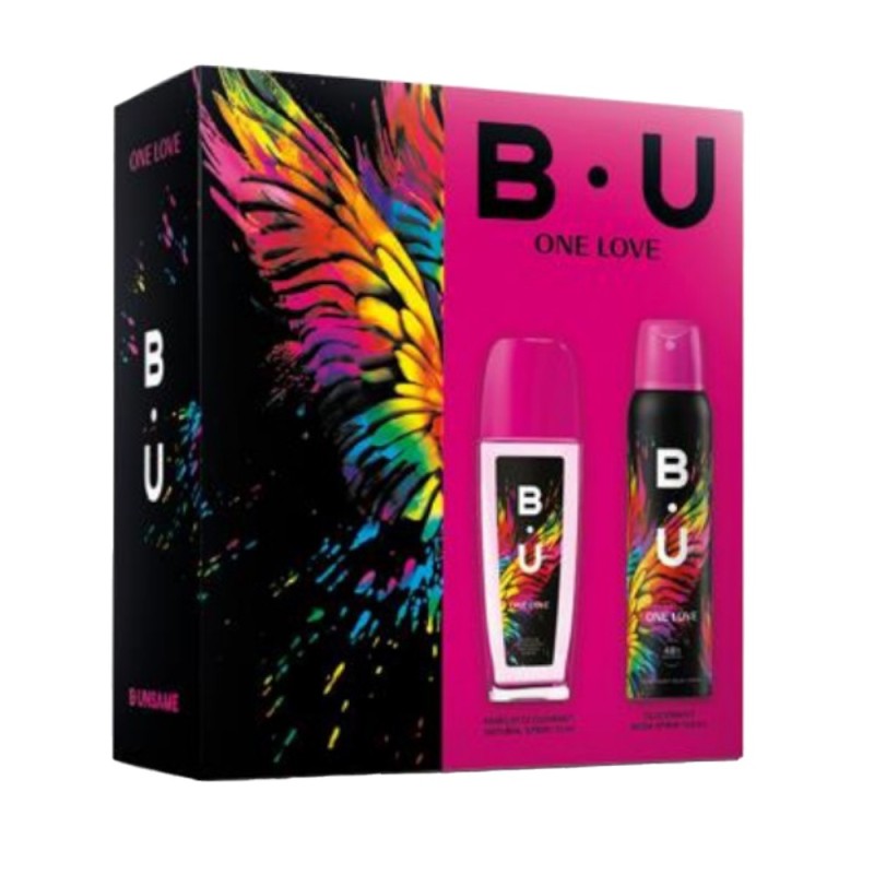 Set Cadou B.U. One Love, Femei, Parfum Deodorant Spray pentru Corp 75 ml si Deodorant Spray pentru Corp 150 ml