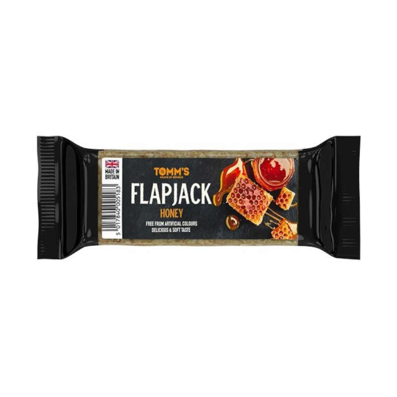 Baton Energizant Flapjack Tomm's, cu Miere, Bombus, 100 g