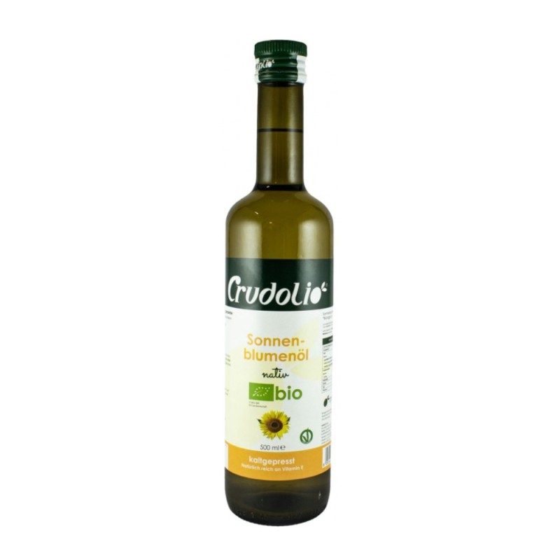 Ulei de Floarea Soarelui Bio, Crudolio, 500 ml