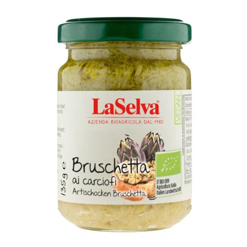 Pasta Bio Bruschetta pe Baza de Anghinare, LaSelva, 130 g 