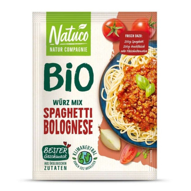 Mix de Condimente Bio pentru Spaghete Bolognese, Natuco, 36 g