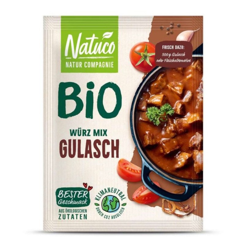 Mix de Condimente Bio pentru Gulas, Natuco, 33 g 