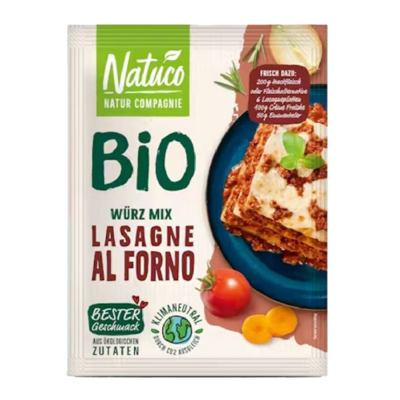 Mix de Condimente Bio pentru Lasagna, Natuco, 30 g