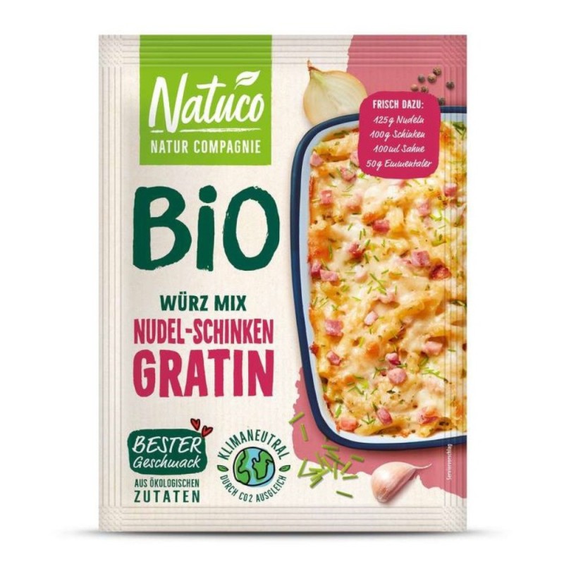 Mix de Condimente Bio pentru Paste Gratinate la Cuptor, Natuco, 33 g