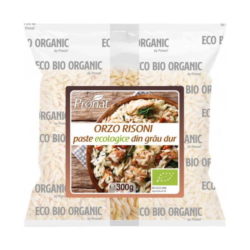 Paste Bio din Grau Dur Orzo Risoni, 300 g 