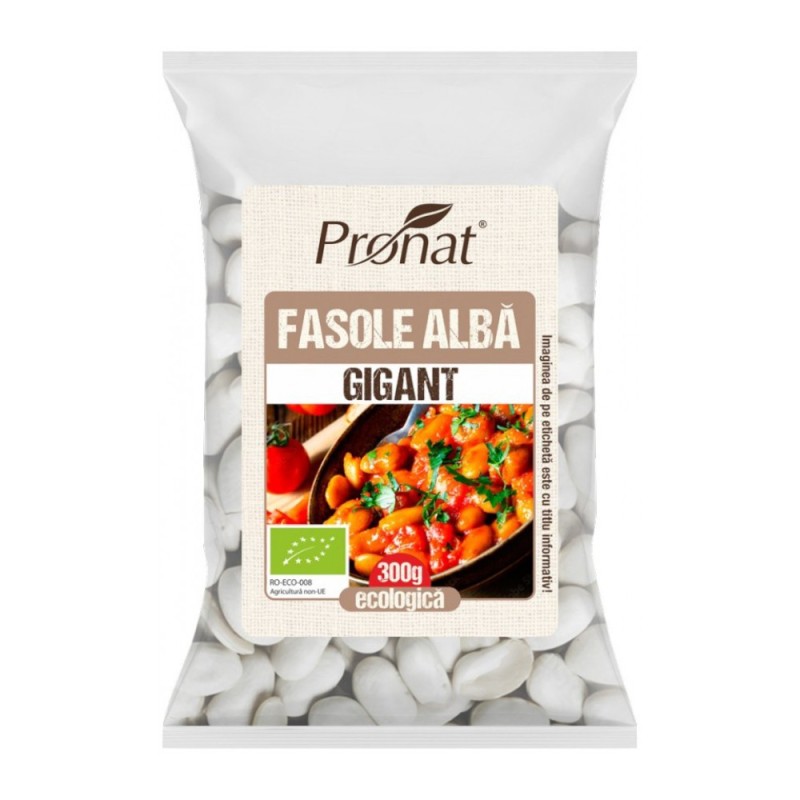 Fasole Alba Gigant Bio, 300 g 