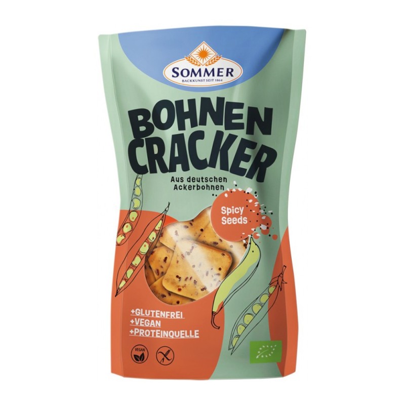 Biscuiti Bio din Bob, fara Gluten, cu Sare si Piper, Sommer, 100 g