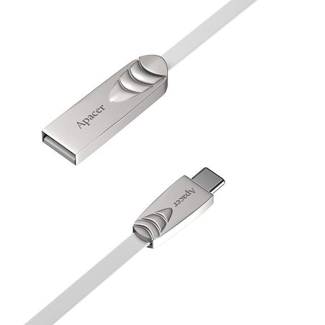 Cablu USB-C Tata - USB 2.0 A Tata 1.0m Argintiu Dc112, Apacer