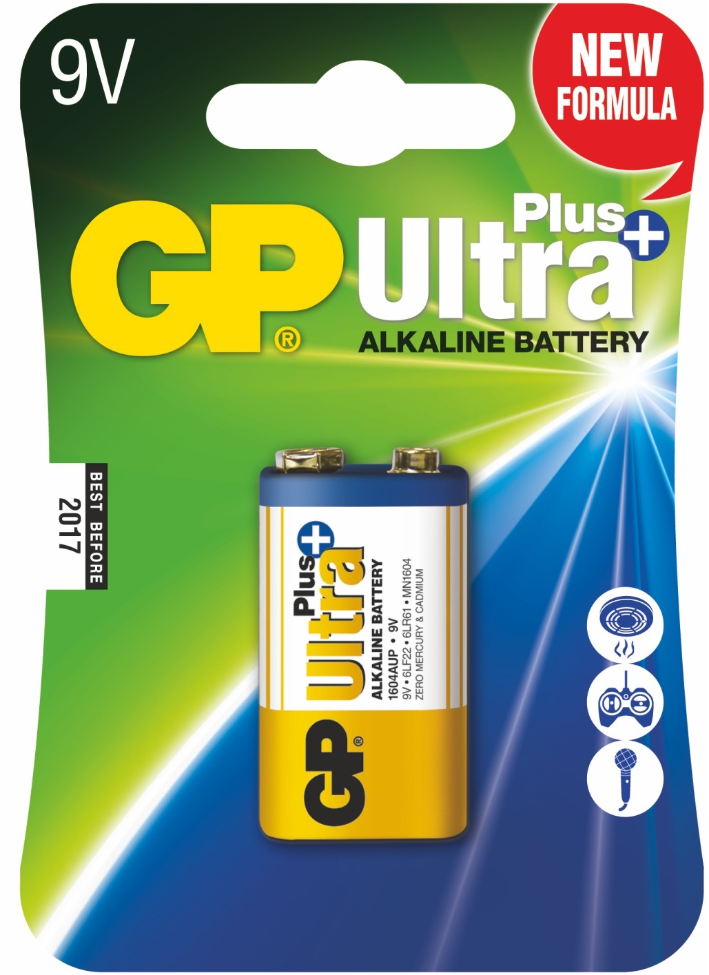 Baterie Alcalina Ultraplus GP 9v 1 Buc/blister