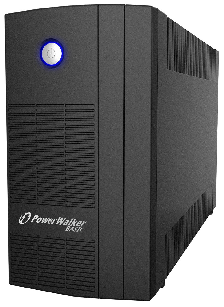 UPS Line Interactiv 1000VA/600W, Iesire 3xshuko, Baterie 2x 12v/5ah Powerwalker